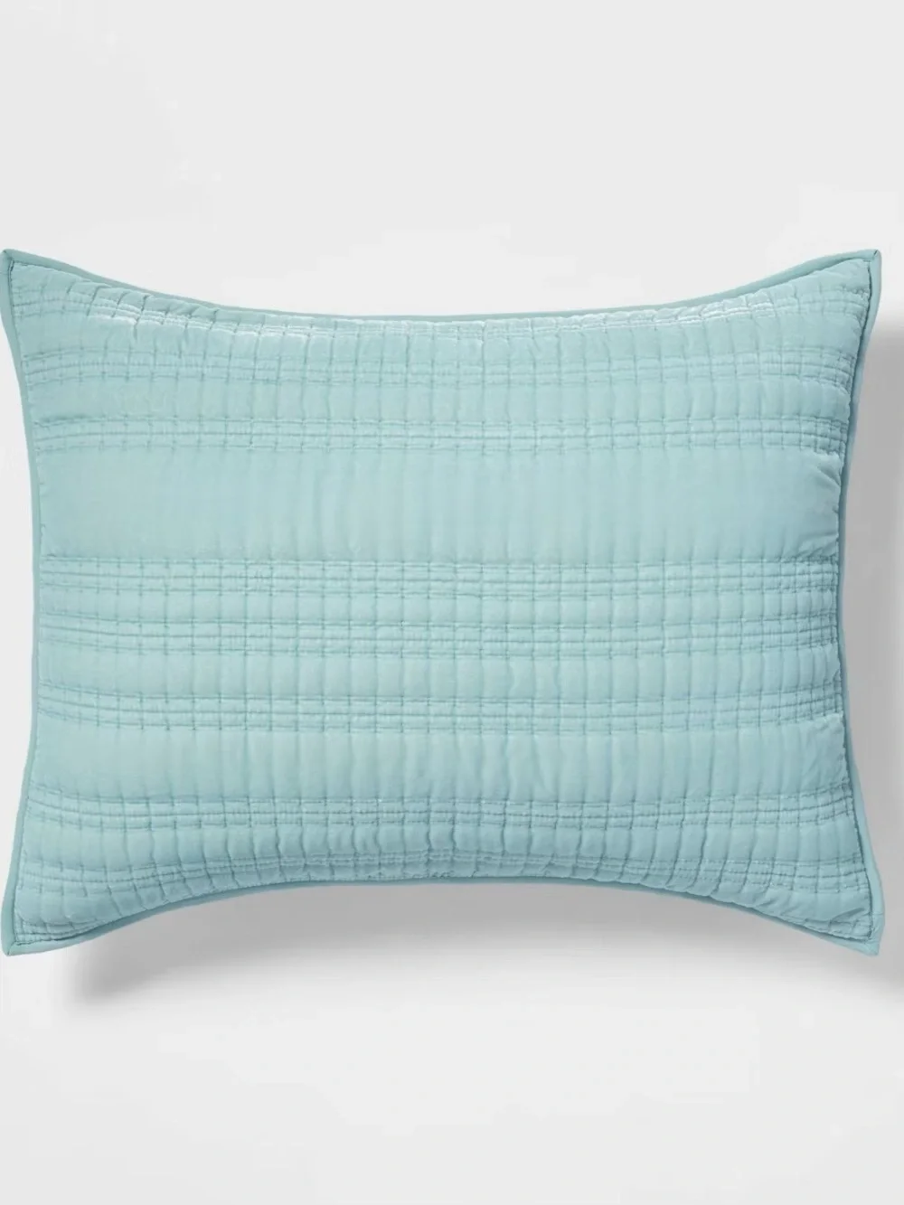 2/   Threshold ~ Lofty Velvet Quilted- -Standard  Size 2 Pillow Covers